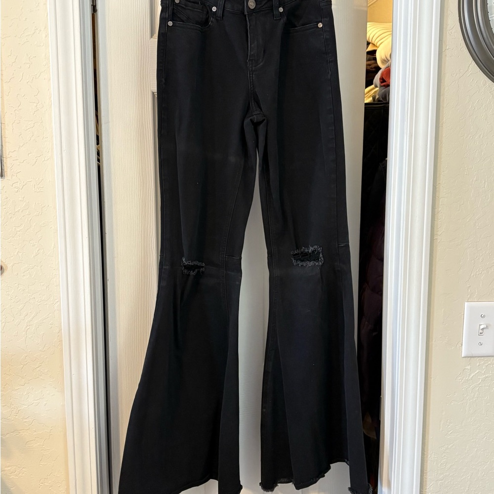 Women's Black Flared Jeans